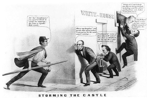 Storming the Castle, 'Old Abe' on Guard