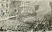 The Seventh Regiment, NGSNY Leaving New York, April 19th, 1861