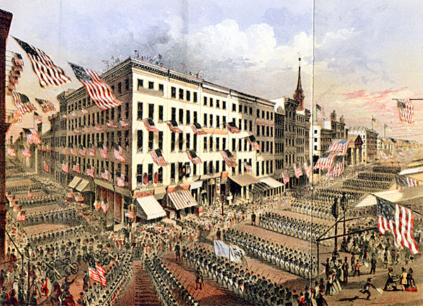 Departure of the 7th Regiment NY SM Friday April 19th 1861
