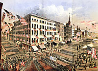 Departure of the 7th Regiment NY SM Friday April 19th 1861