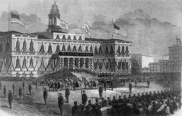 Arrival of Casket at City Hall