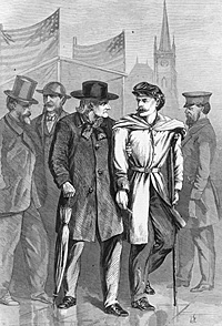 Scene at the Polls in NY, the Veterans in 1812 and 1864.