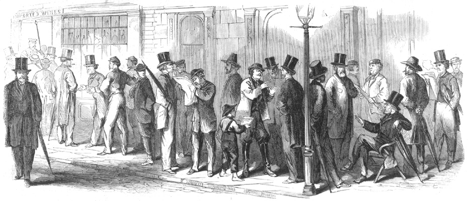 Voters Awaiting Their Turns at the Polls