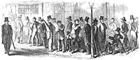 Voters Awaiting Their Turns at the Polls
