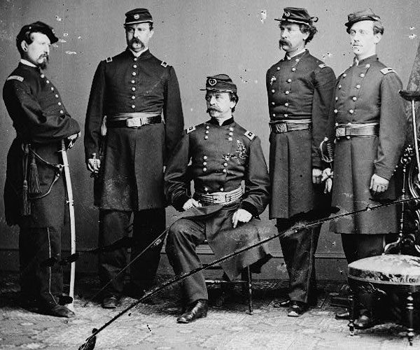 Gen. Daniel Sickles and Staff