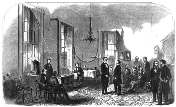 President-elect Receiving Visitors in Springfield