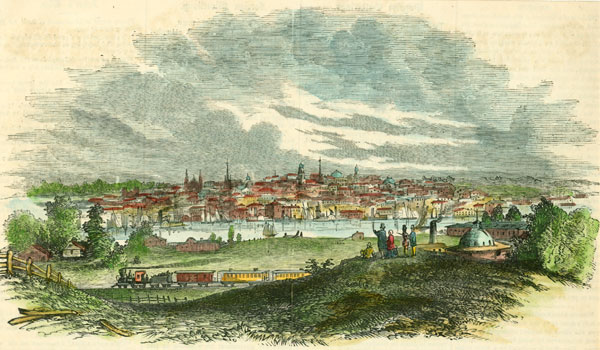 View of Albany NY from Greenbush