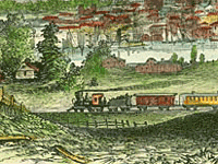 View of Albany NY from Greenbush (closeup)