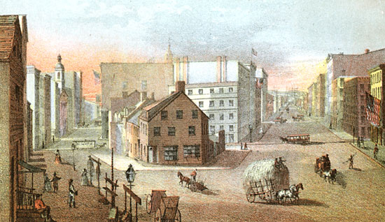 Junction of Canal and Walker Street, Near Centre Street