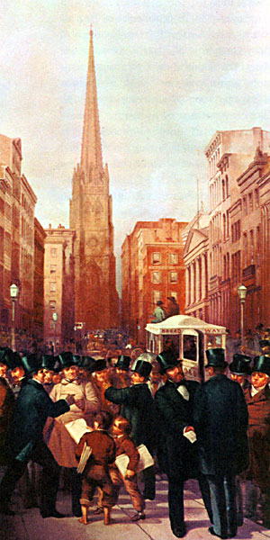 New York Businessmen on Wall Street