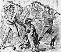 Irish Thugs Attack Blacks in Riots