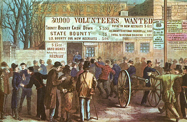 Recruitment of Soldiers in New York City