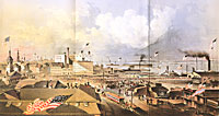 Panorama of the Embarkation of the Fire Zouaves on Board the Baltic April 29th 1861
