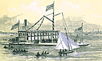 Funeral Car Crossing Hudson River