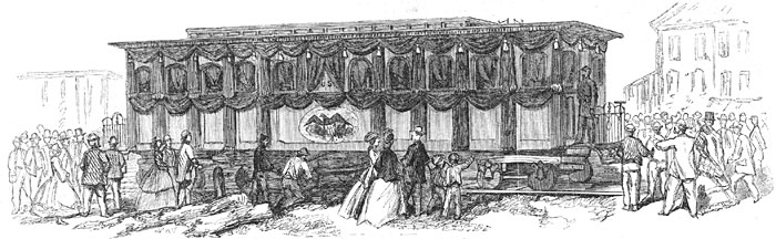 View of the Funeral Car Containing the Remains of President Lincoln