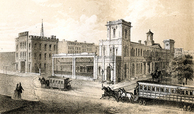 Railroad Depot in 4th Ave, Corner of 27th Street