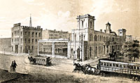 Railroad Depot in 4th Ave, Corner of 27th Street