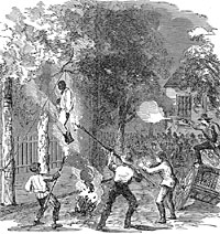 Rioters Lynching a Black Man
